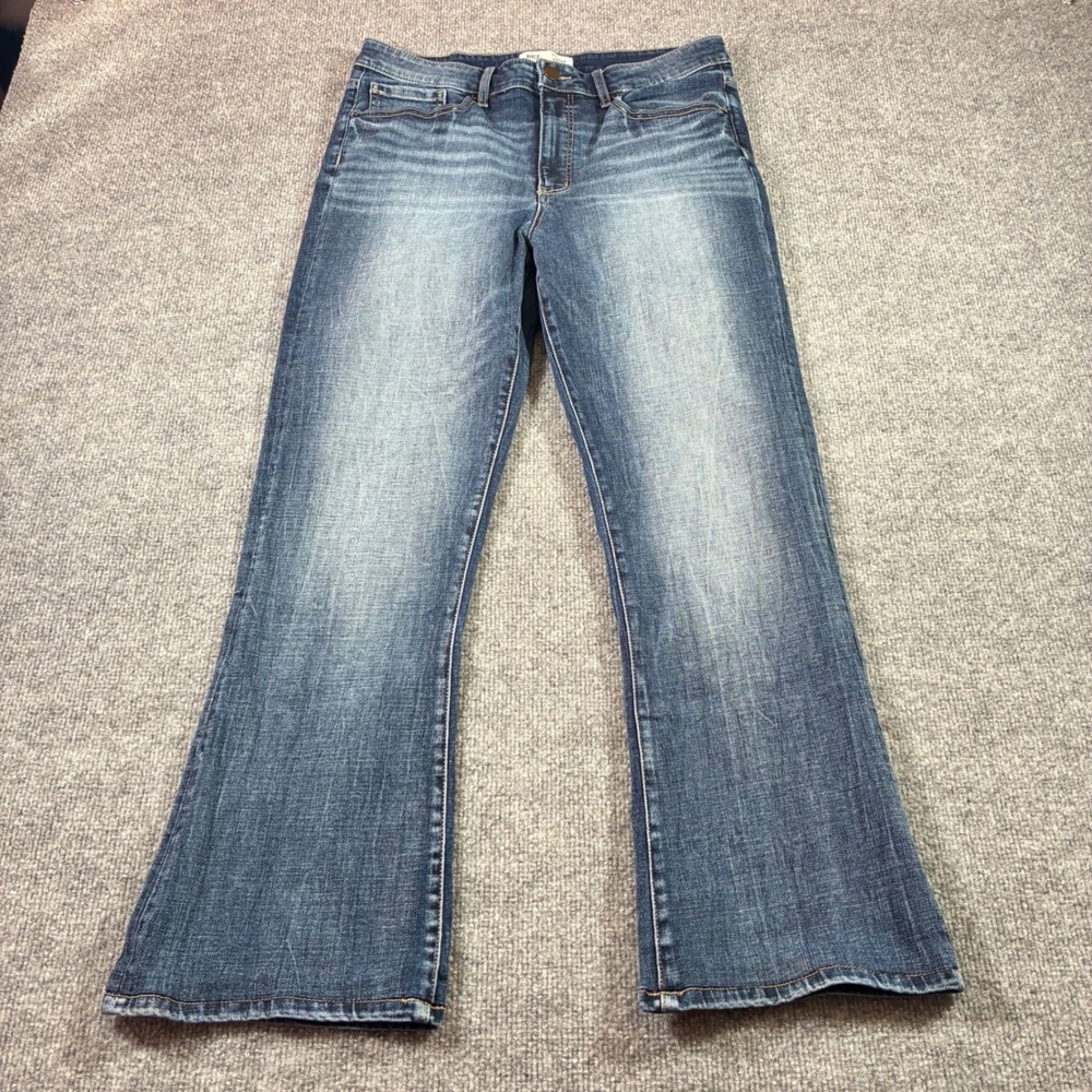 BKE Parker Universal Fit High Rise Bootcut Jeans Womens 31 Blue Stretch